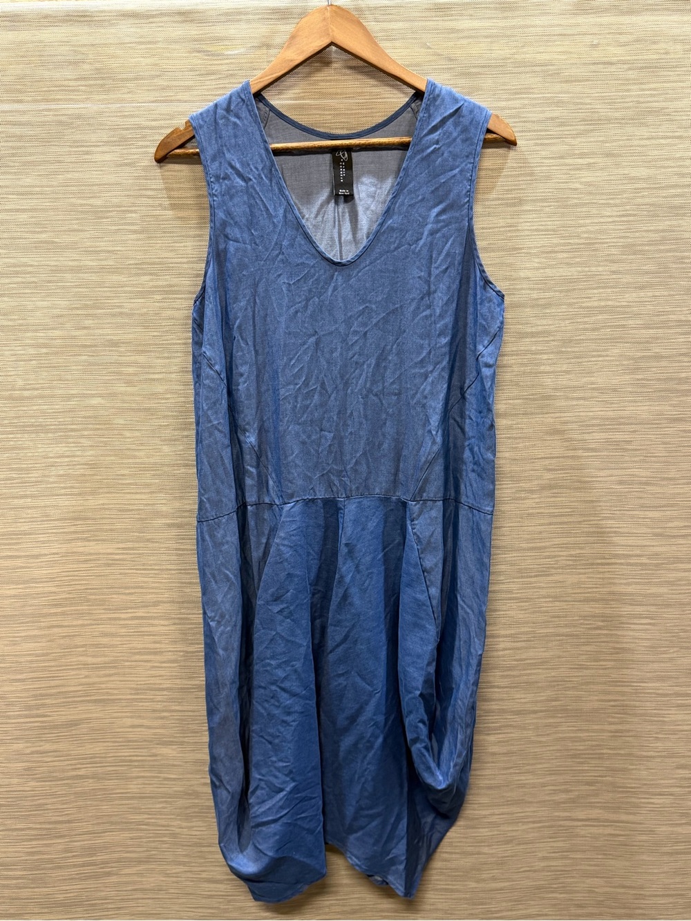 Zero + Maria Cornejo Sleeveless Draped Midi Dress Lagenlook Women’s 8